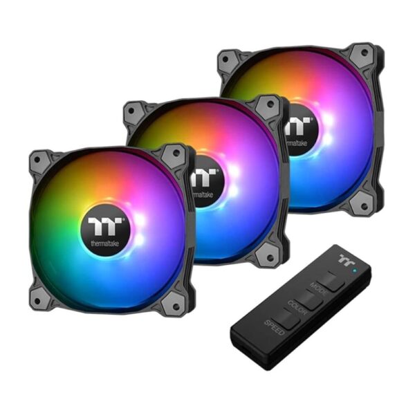 KIT 3 VENTILADORES THERMALTAKE PURE 12 ARGB SYNC